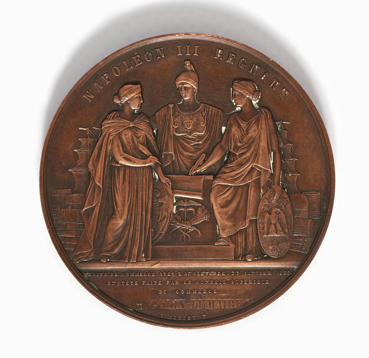 Photographie du revers de la médaille