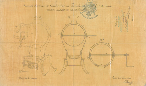 Brevet d'invention d’un système de construction de torréfacteur à café (image)