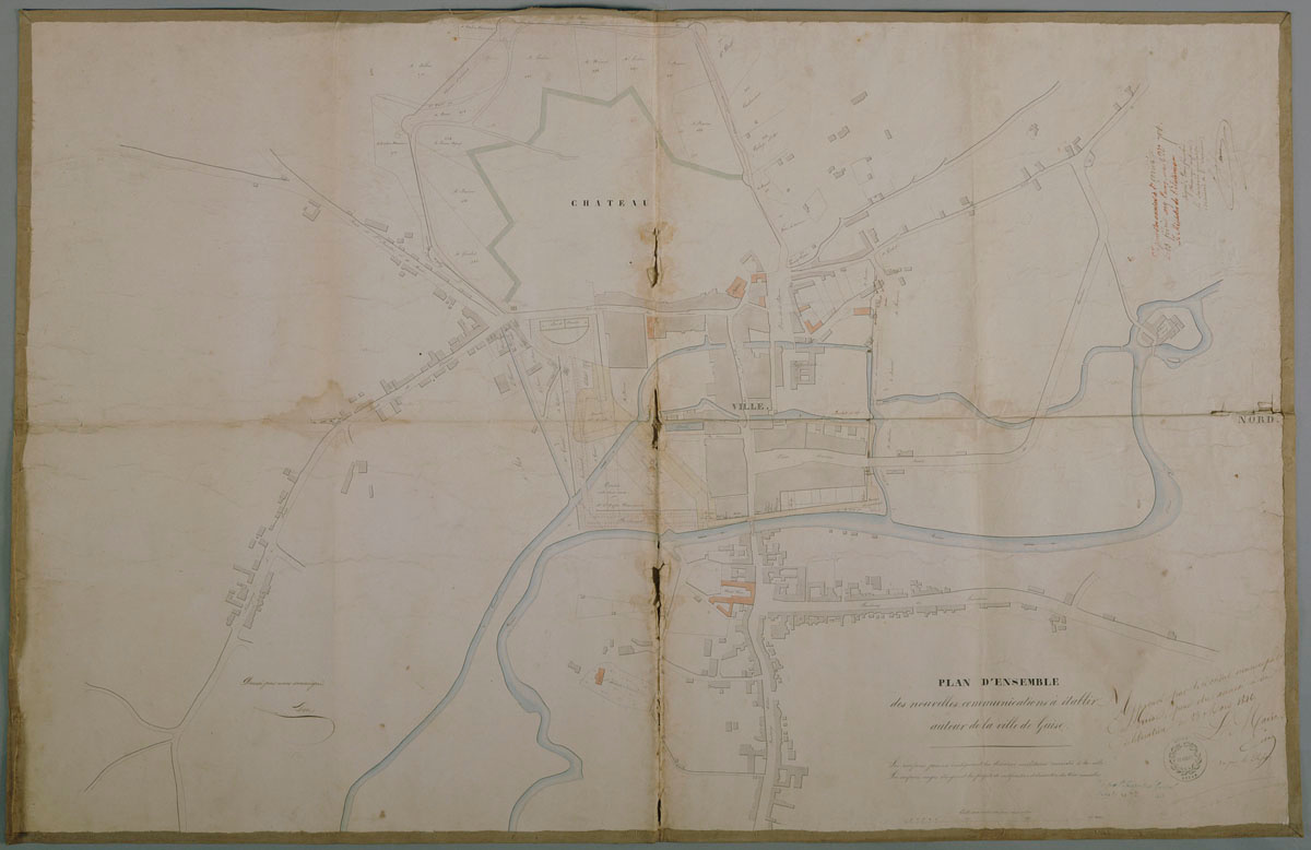 Plan de la ville de Guise, 1846.