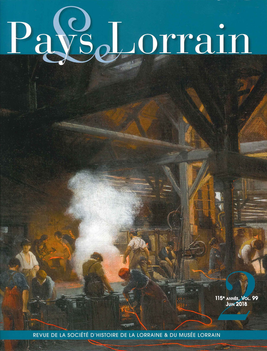 L'image présente la couverture du numéro de la revue Le Pays Lorrain de juin 201