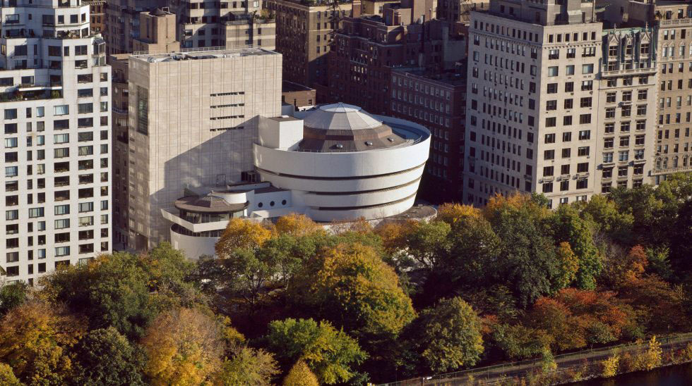 Vue extérieure du musée Guggenheim de New York