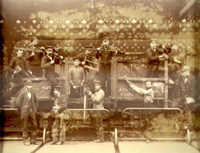 Construction d’un wagon à la Compagnie de Fives-Lille (image)