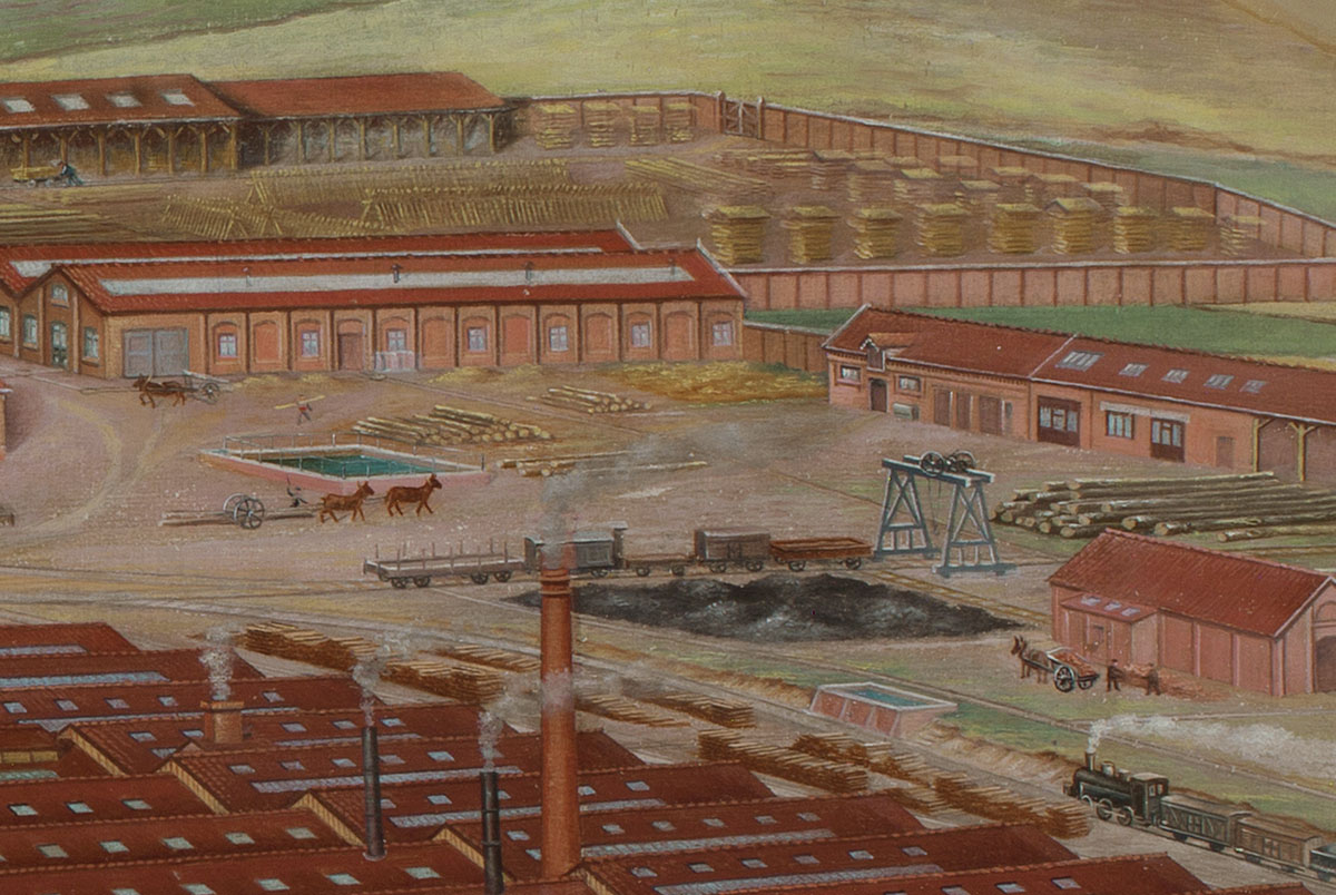 Vue de l’usine du Familistère de Guise (détail)