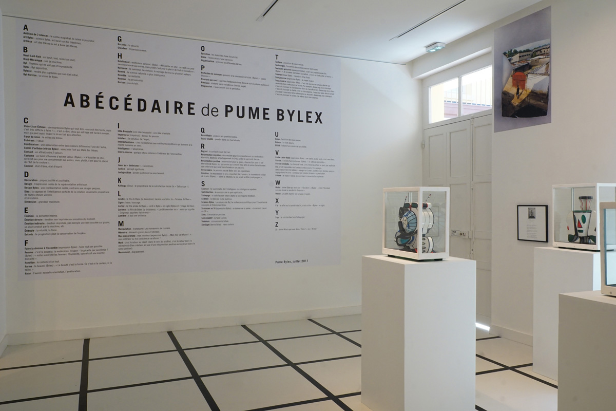 Vue de l'exposition « Le monde rêvé de Pume Bylex, avec Alain Nzuzi Polo »