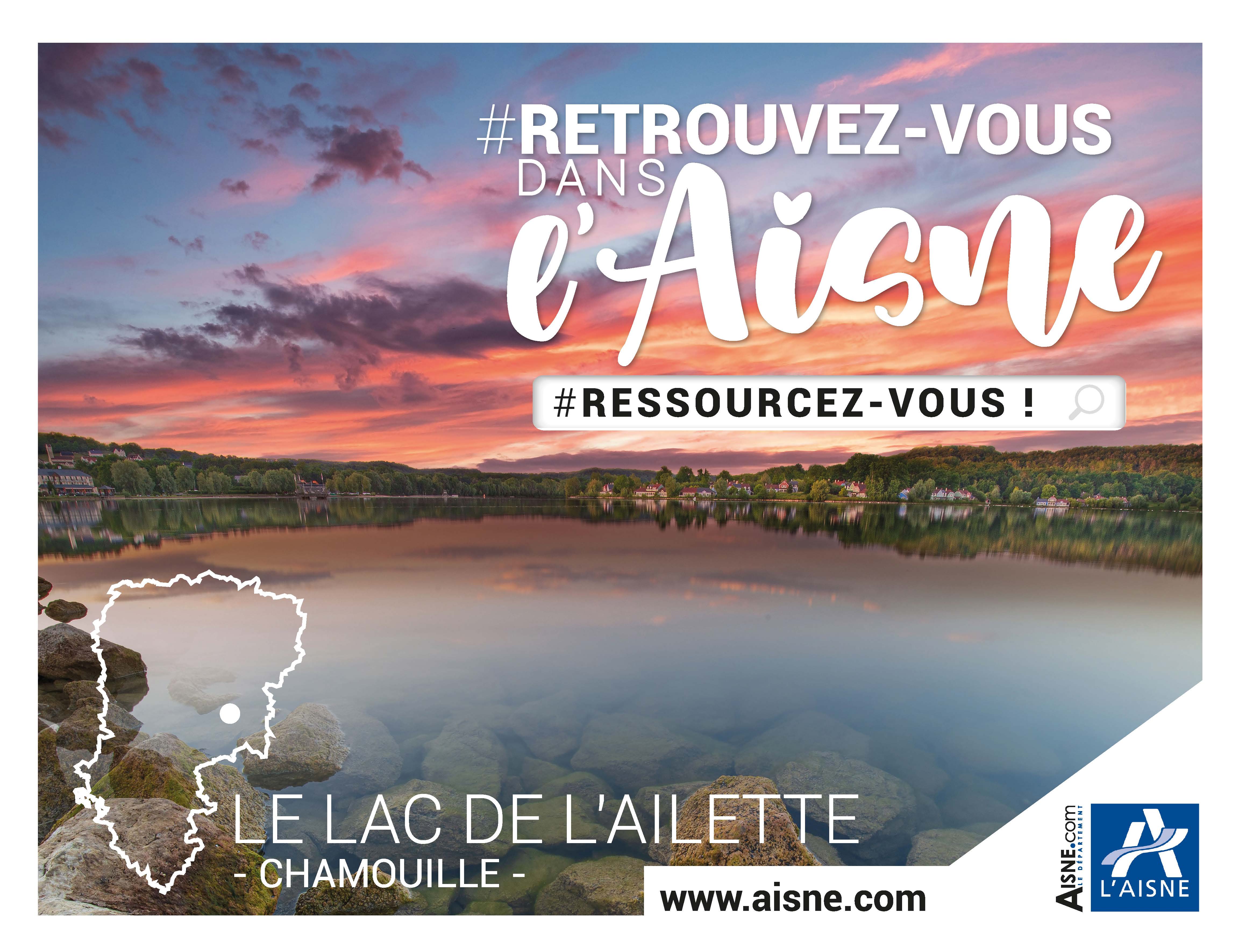 Le lac de l’Ailette à Chamouille dans l'Aisne