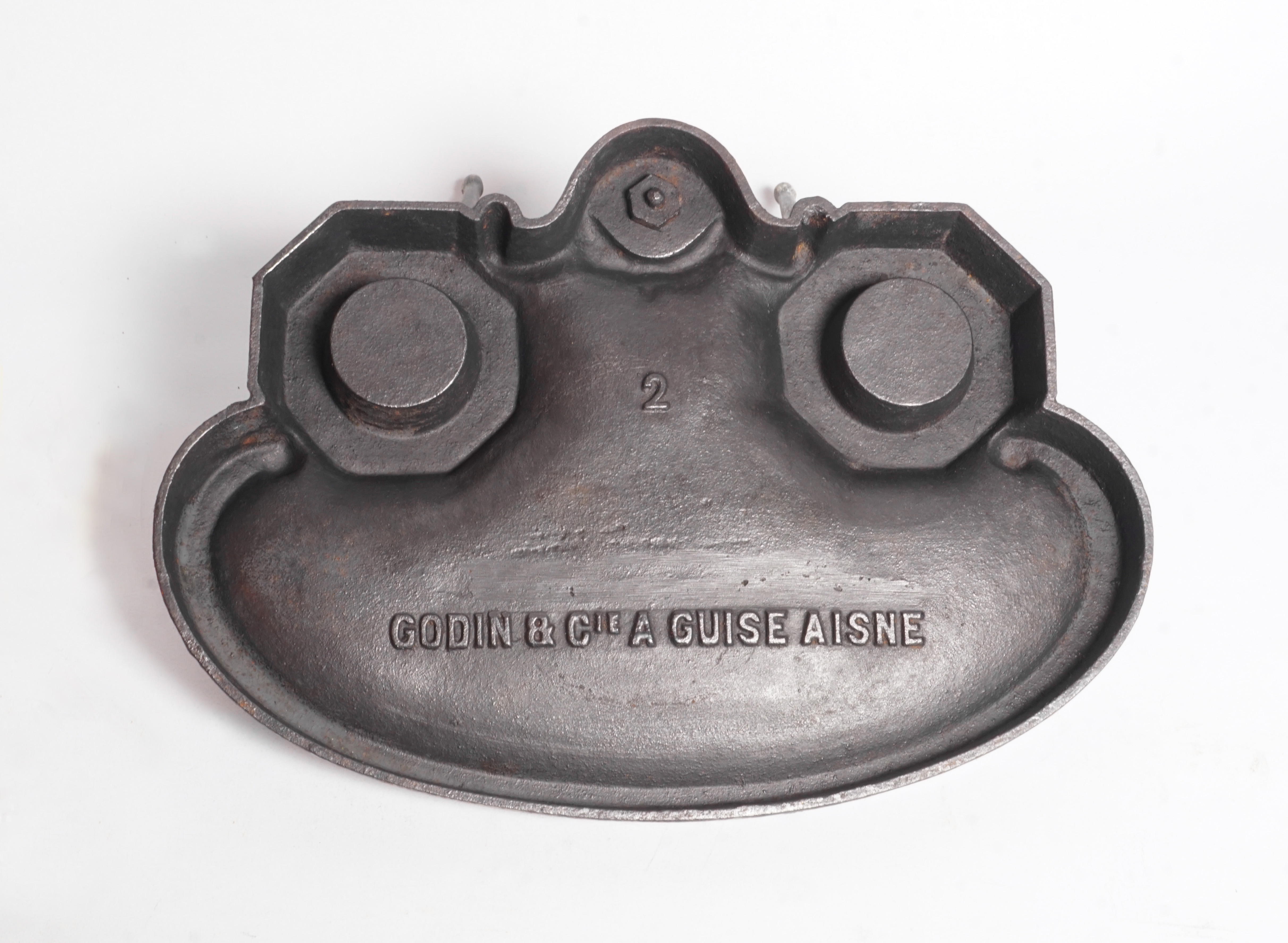 Vue du dessous de l'encrier n° 2