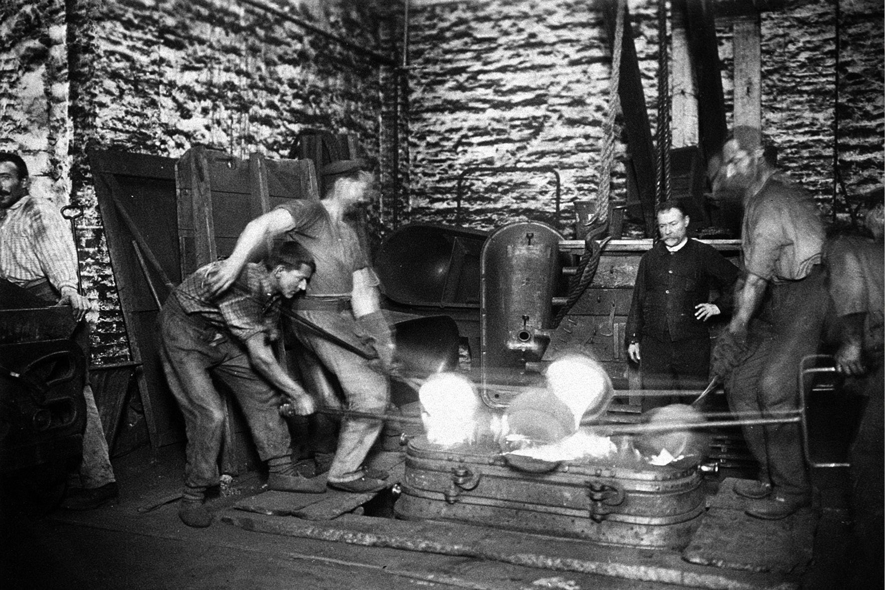 vue de la fonderie au XIXe siècle